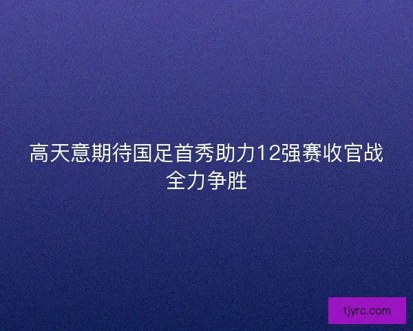 高天意期待国足首秀助力12强赛收官战全力争胜